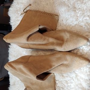 Soft calf high soft suade boots